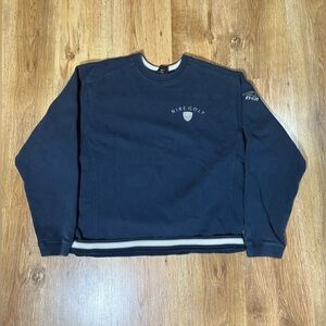 Nike Navy Crewneck Sweatshirt with Subtle Logo